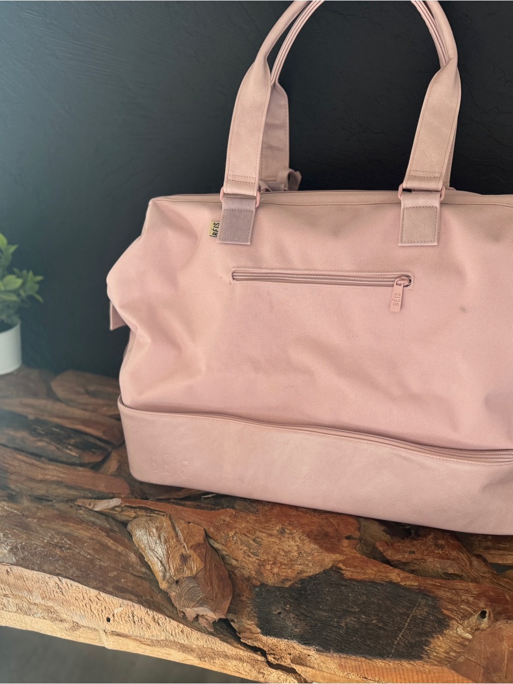 BEIS weekender bag in pink GUC